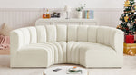 Arc - Velvet 4 Piece U-Shaped Modular Sofa