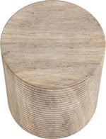 Rapallo - Concrete Indoor/Outdoor End Table - Travertine