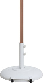 Amalfi - Patio Umbrella - White Base / Light Brown Pole