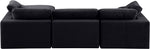 Comfy - 4 Piece Velvet Modular Sectional With Chaise