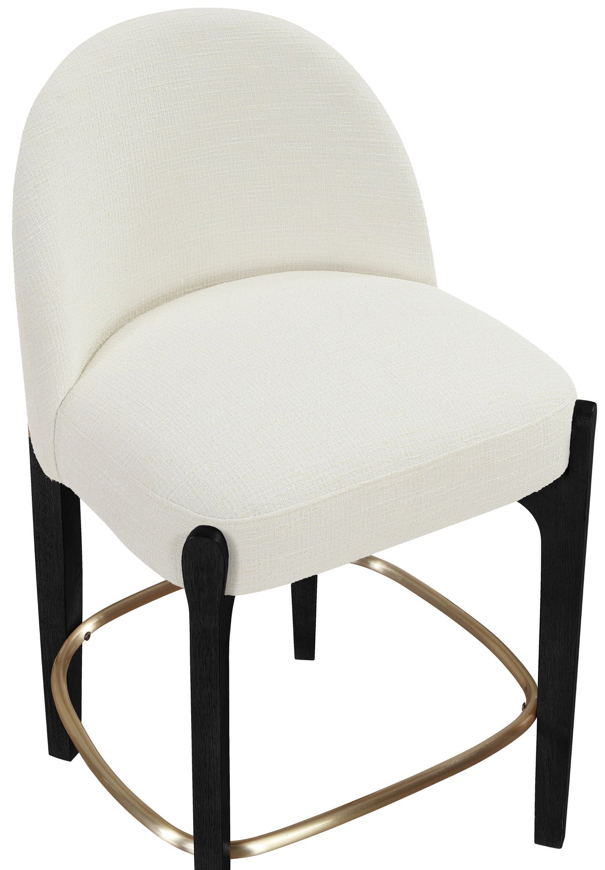 Torino - Counter Stool With Brushed Black Base