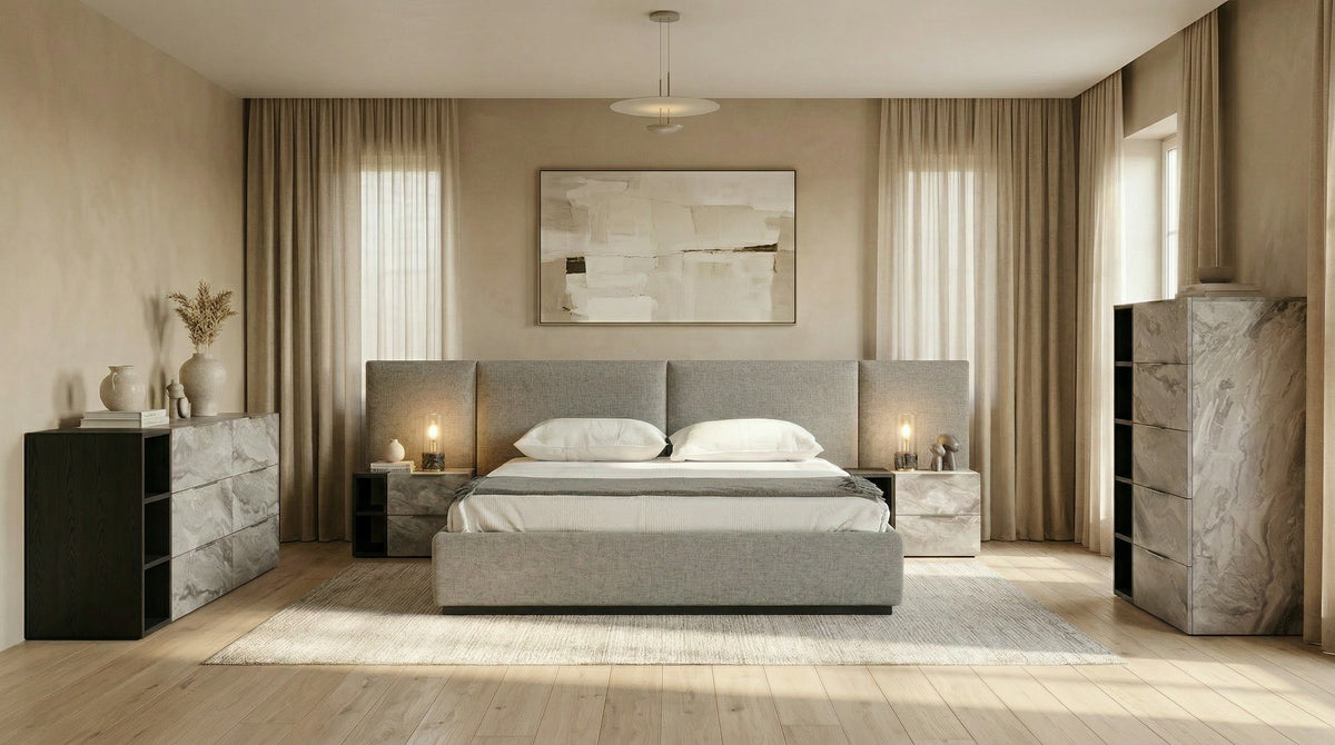 Maranello - Modern Grey Wash & Faux Marble Dresser by VIG Furniture - View 8