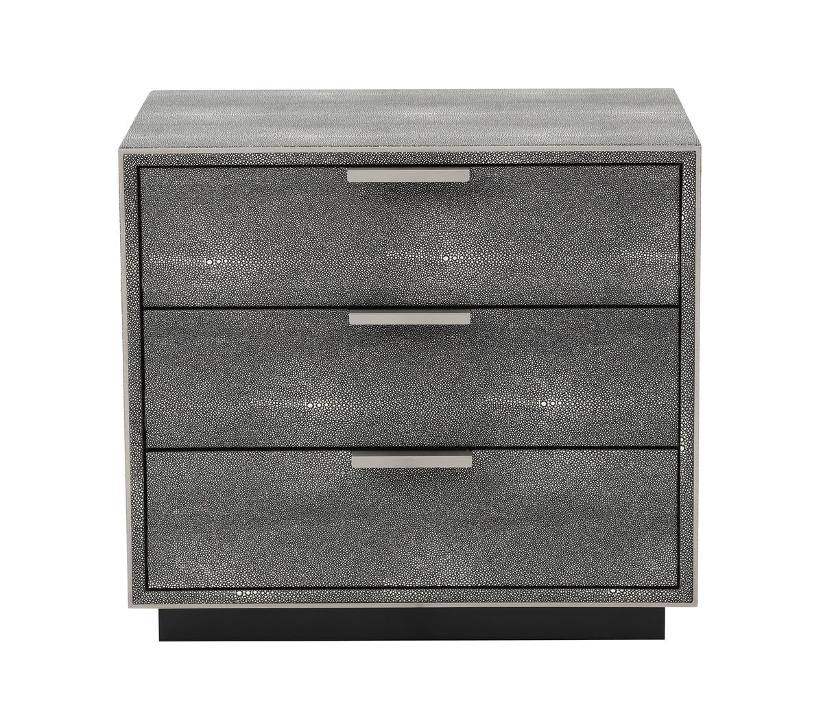 Dynasty - Modern Shagreen Three Drawer Nightstand by VIG Furniture - View 1