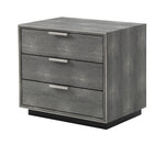 Dynasty - Modern Shagreen Three Drawer Nightstand by VIG Furniture - View 2