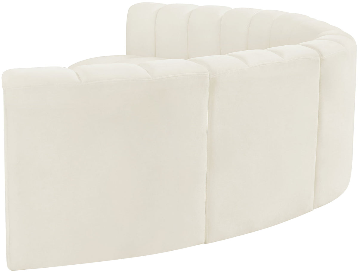Arc - Velvet 6 Piece U-Shaped Modular Sofa