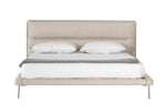 Bergeron - Contemporary Cream Woven Fabric Bed by VIG Furniture - View 1