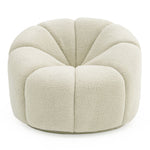 Gadson - Contemporary White Sherpa Swivel Chair Accent Chair by VIG Furniture - View 2