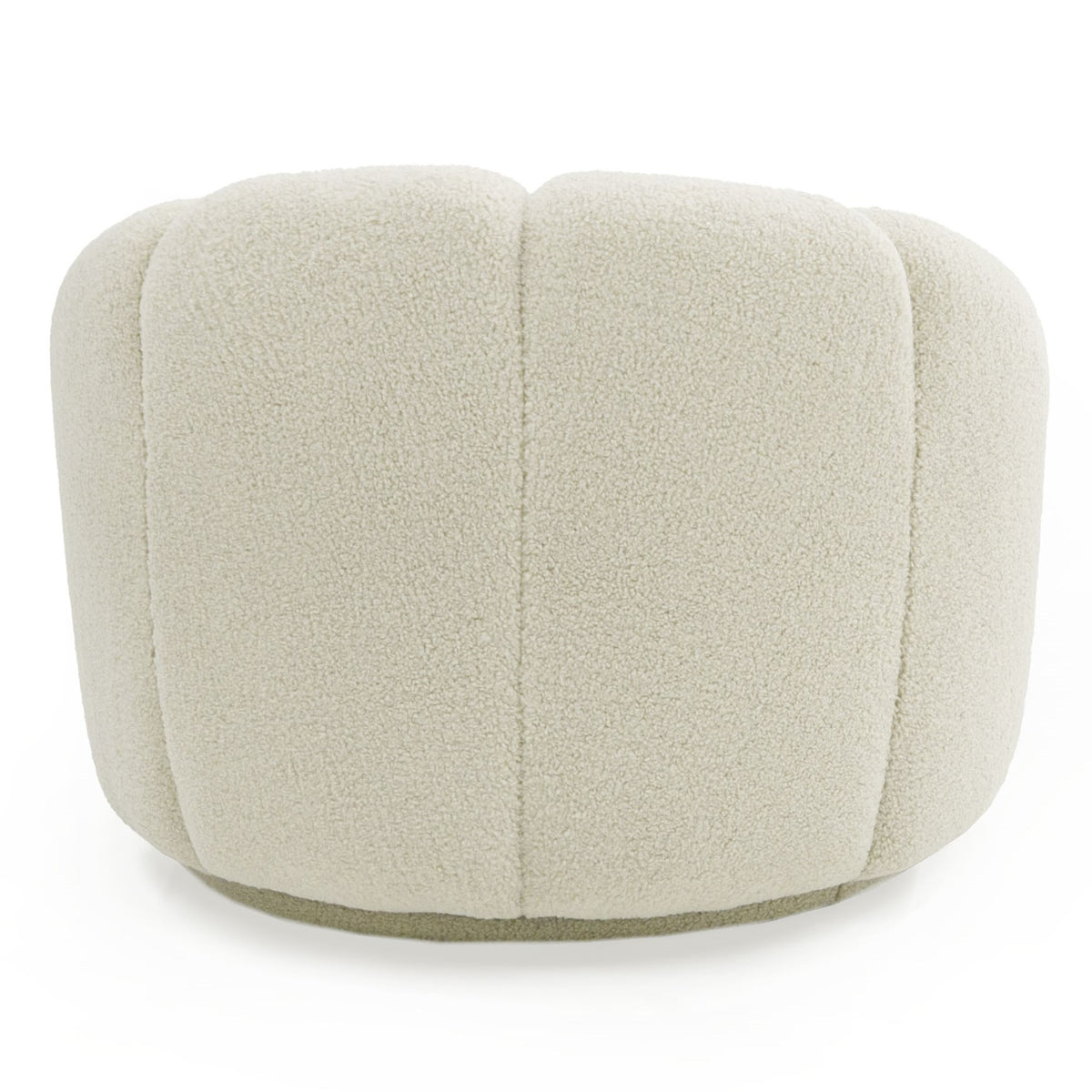 Gadson - Contemporary White Sherpa Swivel Chair Accent Chair by VIG Furniture - View 4