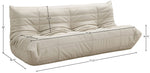 Relax - Vegan Leather 77.75" Upholstered Sofa