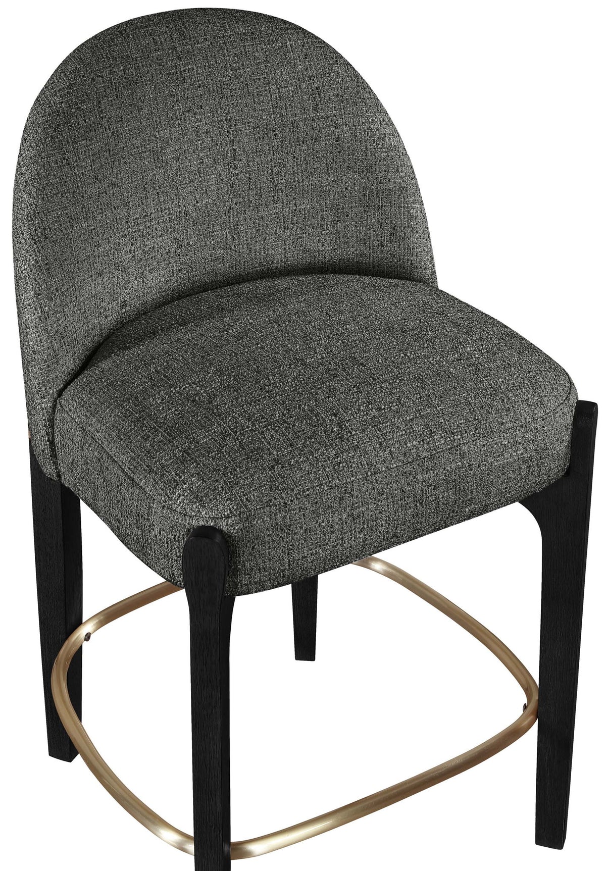 Torino - Counter Stool With Brushed Black Base
