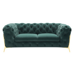 Quincey - Transitional Emerald Green Velvet Loveseat by VIG Furniture - View 1