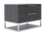 Heloise - Contemporary Grey Elm Nightstand by VIG Furniture - View 2