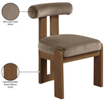 Arienzo - Performance Fabric Upholstered Dining Chair (Set of 2) - Walnut Base