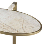 Marbled Pull Up Accent Table - Gold
