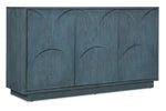 Melange - Round Valley Three Door Entertainment Credenza - Blue
