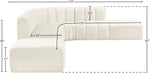 Arc - Velvet 7 Piece Corner Modular Sofa