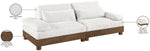 Turin - Chenille Fabric Upholstered Modular Sectional - Cream