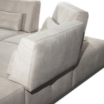 Hollywood - Italian Light Grey Leather LAF Chaise Sectional Sofa by VIG Furniture - View 3