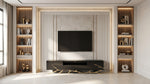 Legend Modern Black & Champagne Gold 87" TV Stand by VIG Furniture - View 10