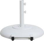 Fiji - Aluminum Patio Umbrella With Round White And Black Base