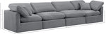 Indulge - Velvet 4 Seat Modular Sofa