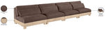 Turin - Chenille Fabric Upholstered Modular Sectional - Brown