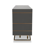 Katzu- Modern Grey and Rose Gold Buffet by VIG Furniture - View 5