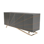 Katzu- Modern Grey and Rose Gold Buffet by VIG Furniture - View 3