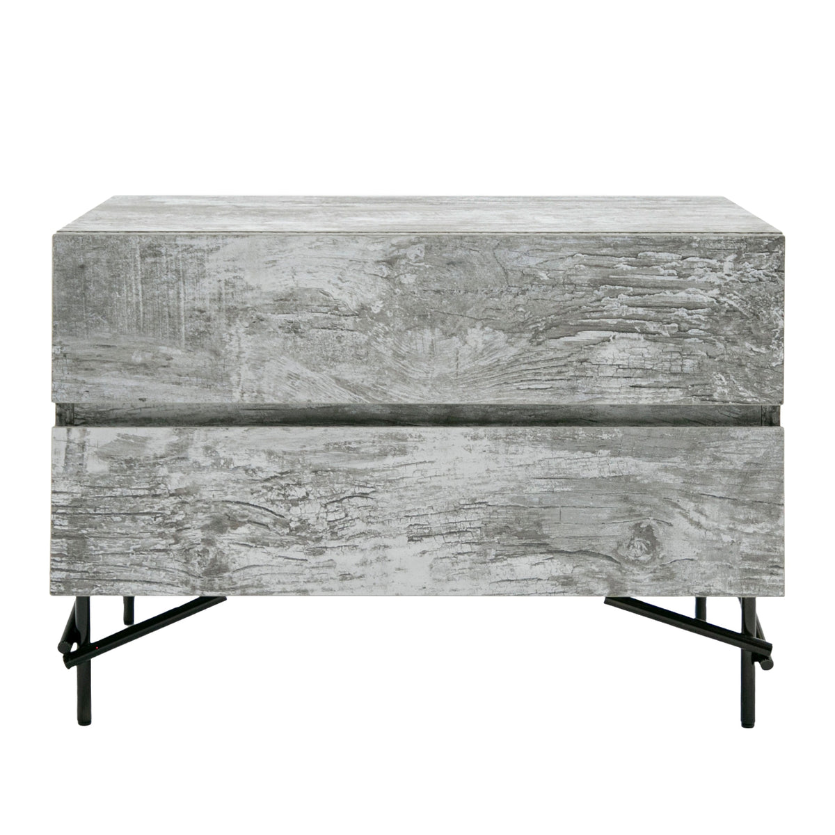 Aria - Italian Modern Multi Grey with texture Nightstand by VIG Furniture - View 1