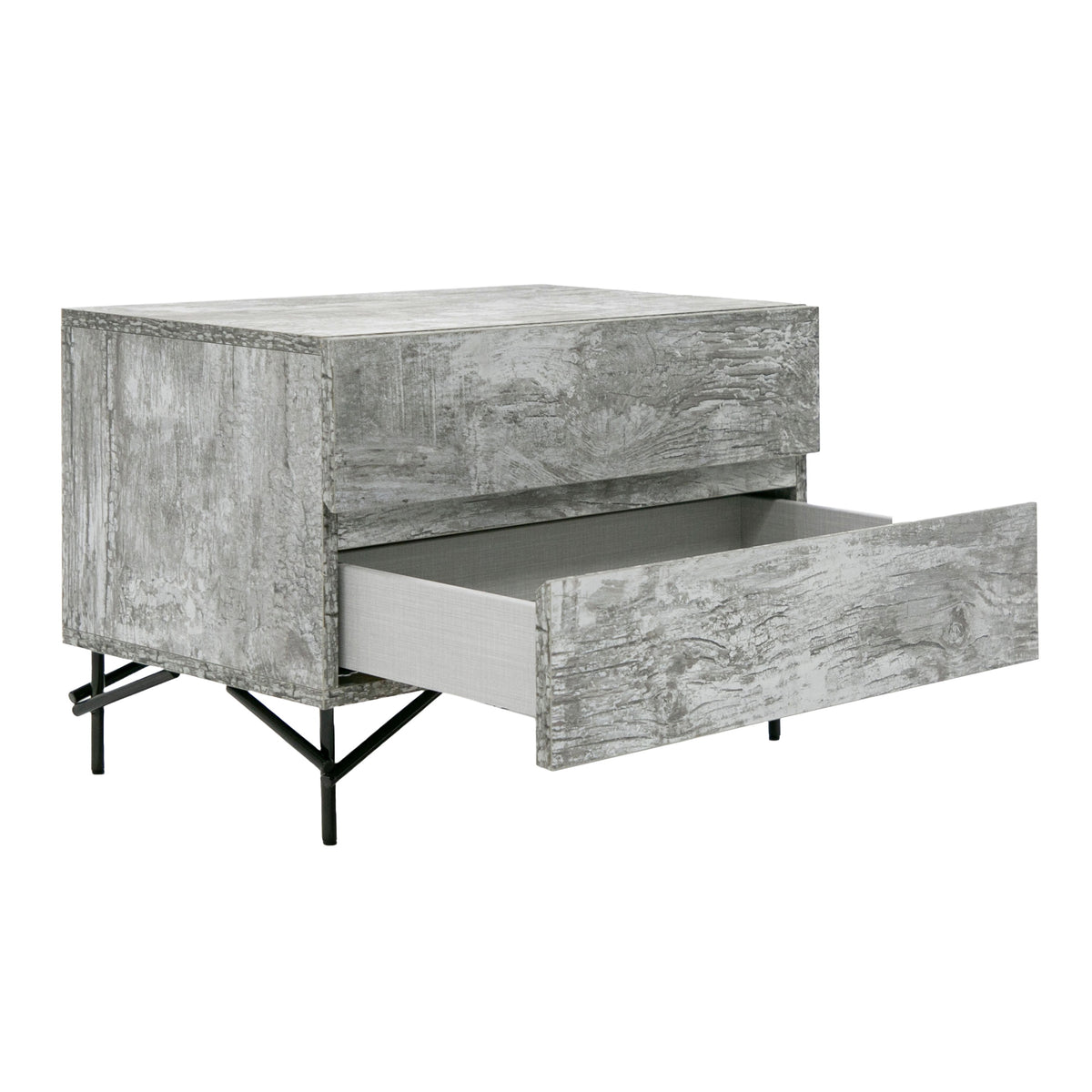 Aria - Italian Modern Multi Grey with texture Nightstand by VIG Furniture - View 5