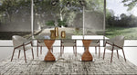 Cleveland - Contemporary Glass and Walnut Dining Table by VIG Furniture - View 2