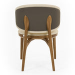 Chance - Contemporary Cream and Brown Leatherette Walnut Dining Chair by VIG Furniture - View 4