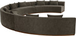 Avanti - Chenille Fabric Upholstered 4 Piece Modular Sectional