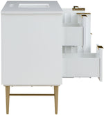 Modernist - Bathroom Vanity With Gold Legs