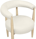 Sable - Vegan Leather Upholstered Dining Chair (Set of 2) - Painted Natural Base