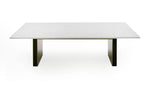 Auer - White Marble & Gold Dining Table by VIG Furniture - View 5