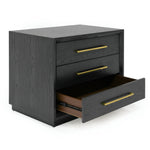 Manhattan - Contemporary Grey and Gold Nightstand by VIG Furniture - View 7