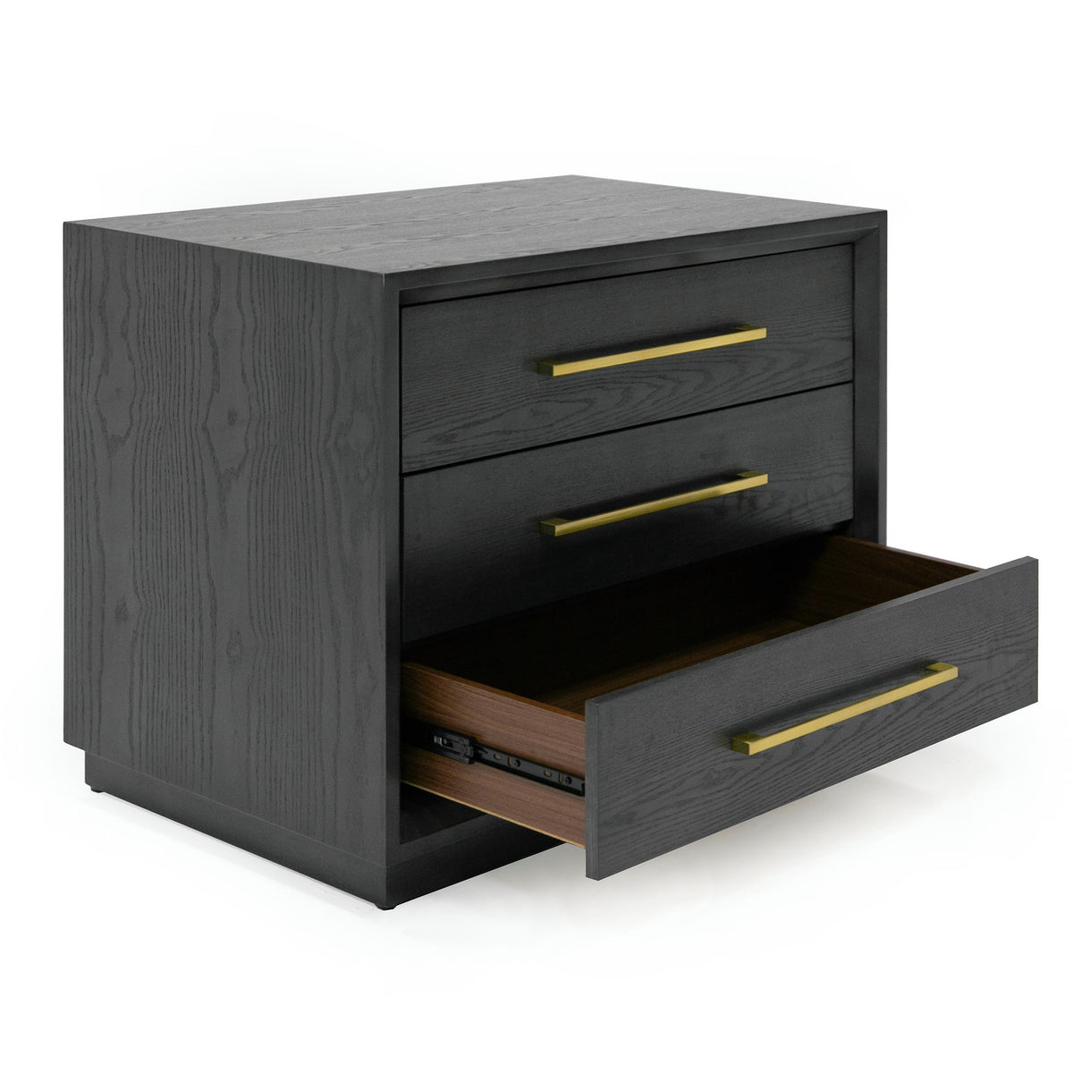 Manhattan - Contemporary Grey and Gold Nightstand by VIG Furniture - View 7