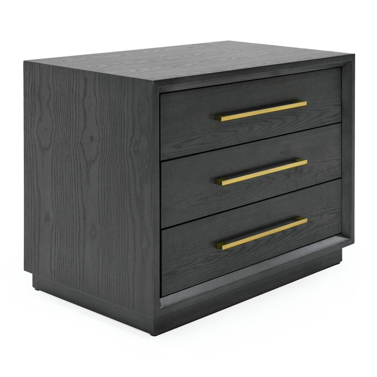 Manhattan - Contemporary Grey and Gold Nightstand by VIG Furniture - View 4