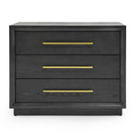 Manhattan - Contemporary Grey and Gold Nightstand by VIG Furniture - View 1