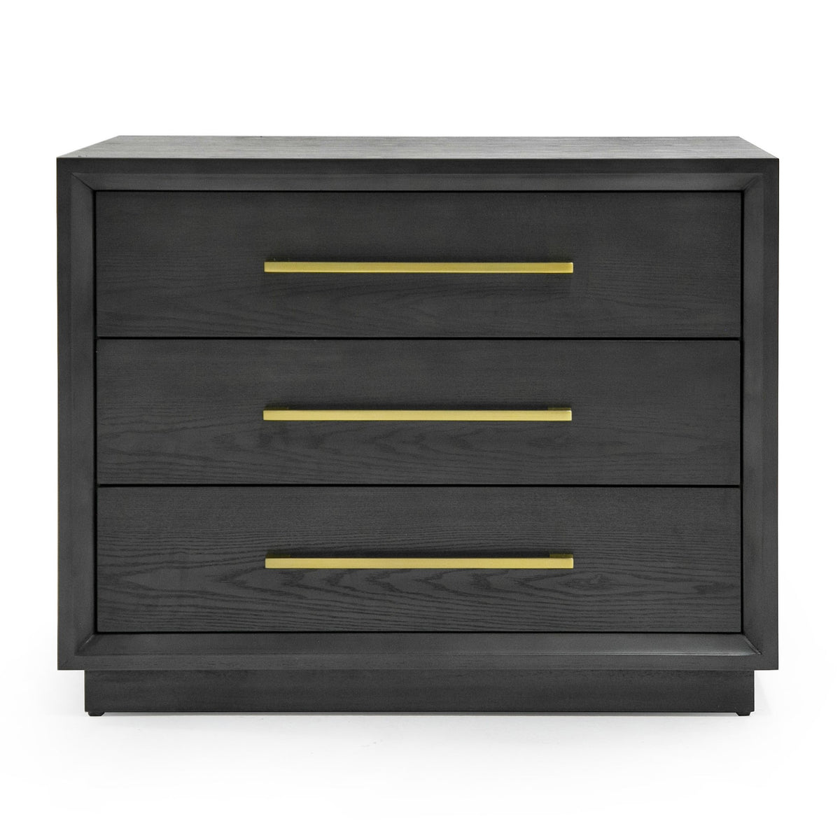 Manhattan - Contemporary Grey and Gold Nightstand by VIG Furniture - View 1