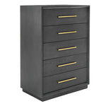 Manhattan- Contemporary Grey and Gold Chest by VIG Furniture - View 2