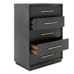 Manhattan- Contemporary Grey and Gold Chest by VIG Furniture - View 5