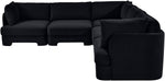 Hammond - Velvet Performance Fabric Upholstered 5 Piece Corner Sectional
