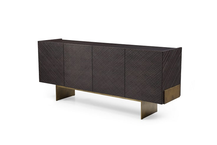 Gerald- Modern Brown Ash and Antique Cooper Buffet by VIG Furniture - View 3