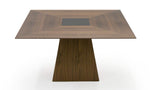 Cora- Modern Walnut and Black Tempered Glass Dining Table by VIG Furniture - View 11
