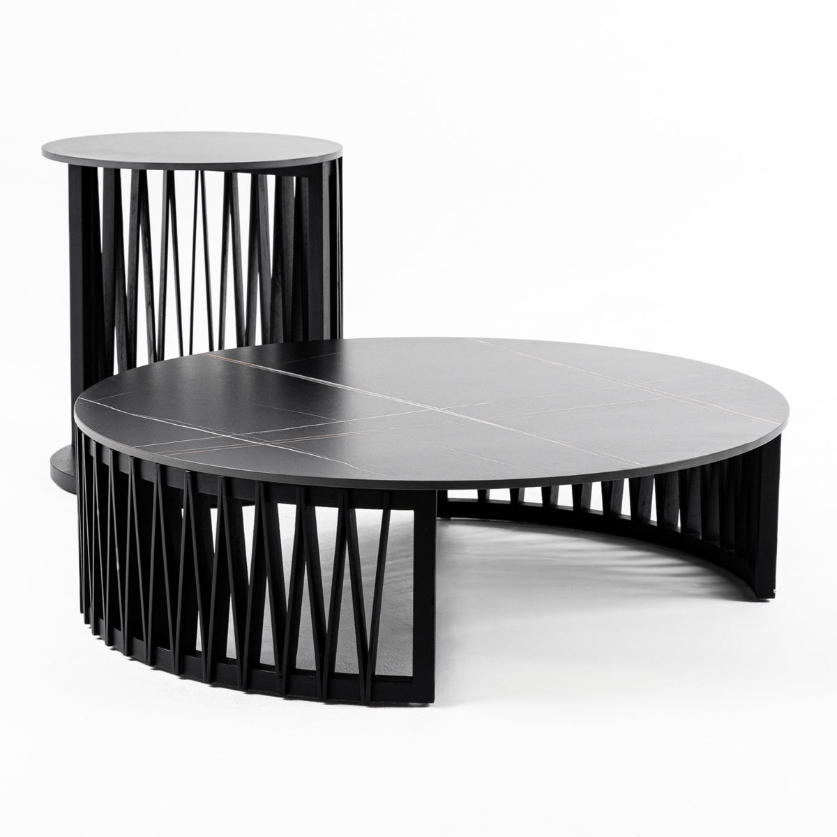 Larimer - Modern Round Coffee Table Set by VIG Furniture - View 1