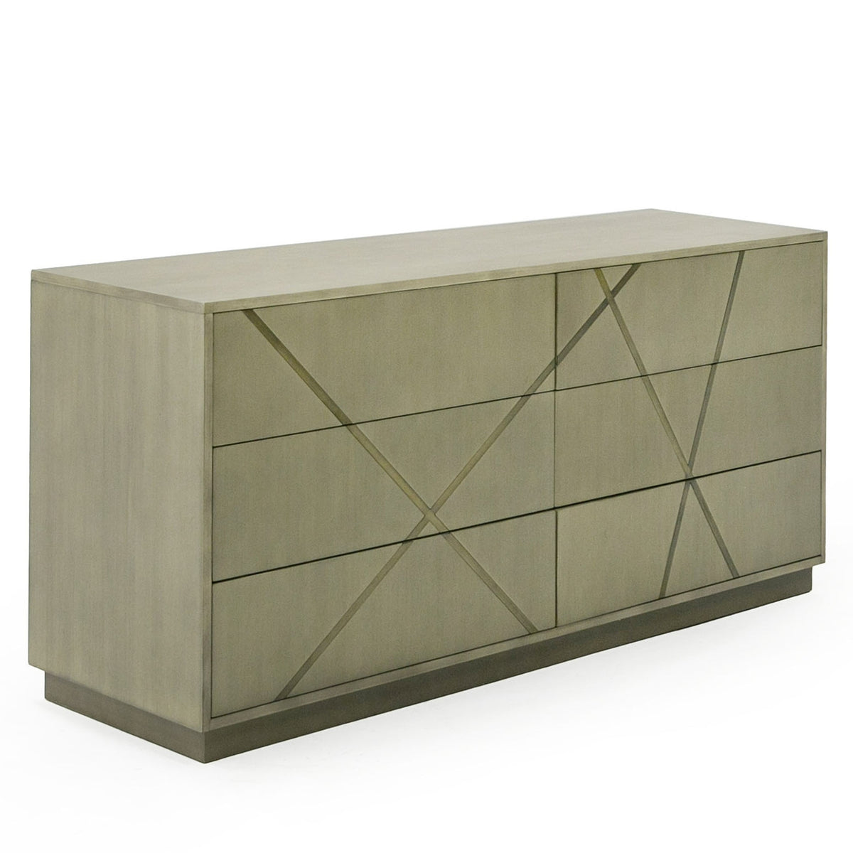 Nixa - Modern Wide Birch + Brushed Bronze Dresser by VIG Furniture - View 6
