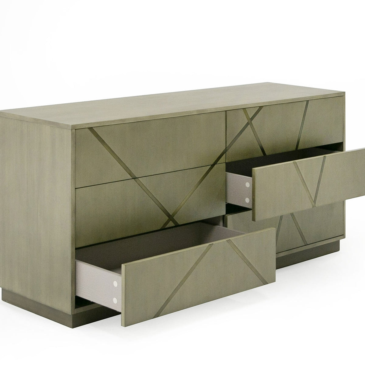 Nixa - Modern Wide Birch + Brushed Bronze Dresser by VIG Furniture - View 8