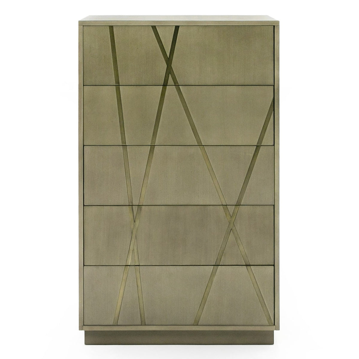 Nixa - Modern Wide Birch + Brushed Bronze Chest by VIG Furniture - View 1